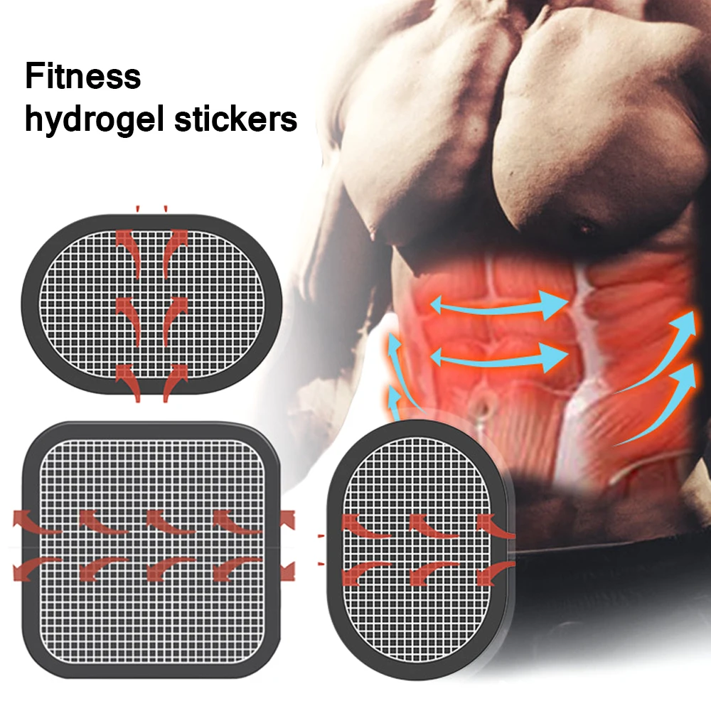 3pcs Replacement Gel Pads For EMS Trainer Transparent Gel Electrode Pad