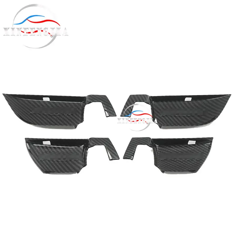 Для Honda Accord 18-19 4pc углеродное волокно Цвет внутренняя ручка двери чаша крышка отделка