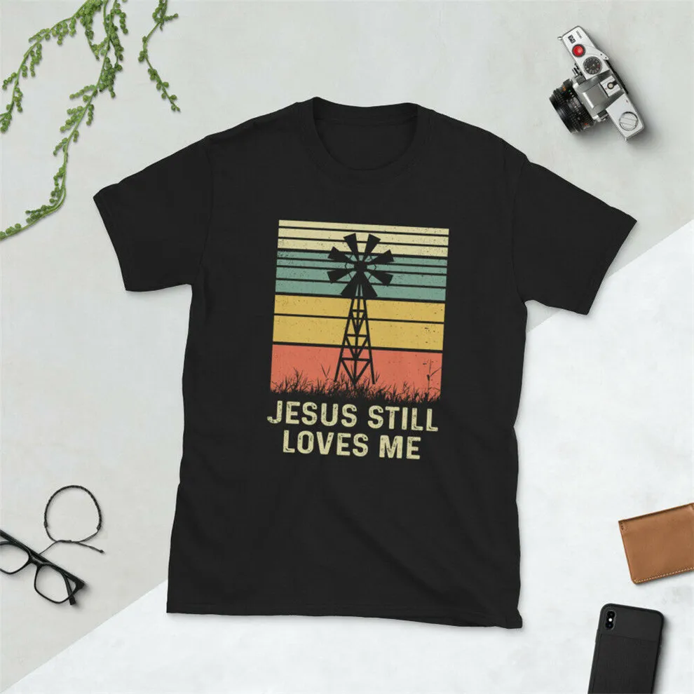 Jesus Still Loves Me Windmill футболка девичник мельница Футболка мужская женская рубашка |