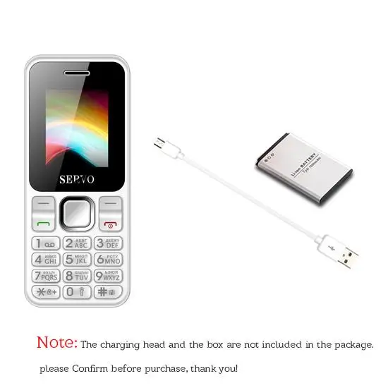 white without box Мобильный телефон SERVO V8210 с двумя sim-картами, 1,77 дюймов, GPRS, вибрация, FM, GSM, Bluetooth, низкий уровень радиации, мобильные телефоны с русской клавиатурой - Цвет: white without box