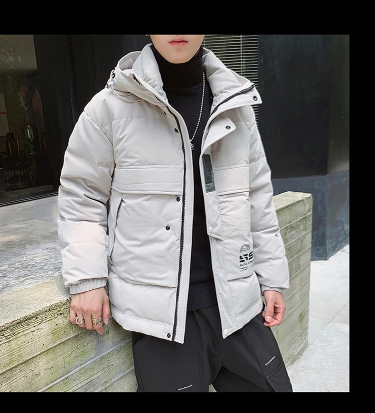 New Style Cotton-padded Clothes Male STUDENT'S Winter Cotton-padded Jacket Youth Korean-style Men Winter Thick Coat Casual