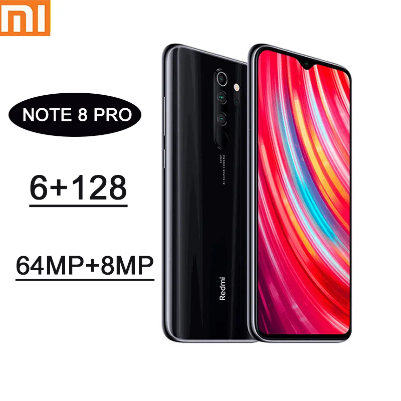 Xiaomi Redmi Note 8 Pro celular smartphone 6GB RAM 128GB ROM Helio G90T 4500mAh 64MP Quad Camera | Мобильные телефоны и