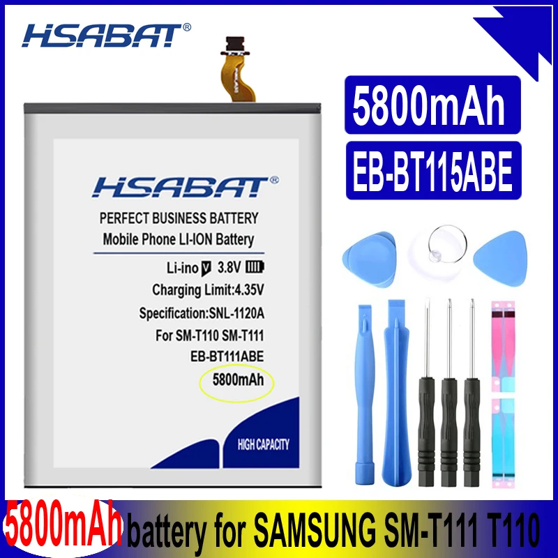 HSABAT EB-BT111ABE 5800mAh аккумулятор для Samsung Galaxy Tab Tablet 3 Lite 7 0 3G EB-BT115ABC T116 T115 SM-T110 батареи |
