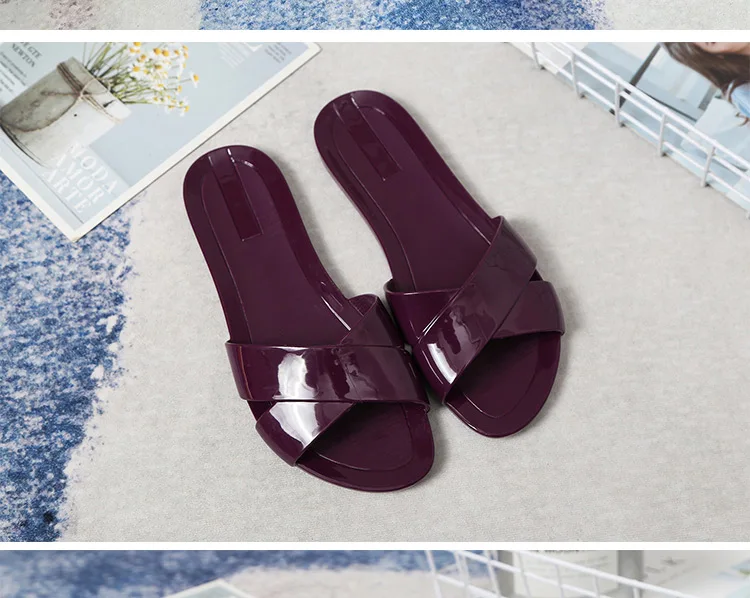 Size 36-41 Women's Sandals Slippers Summer Zapatos Mujer Flat Shoes Mules Clogs Female Peep Toe Soft Bottom Non-Slip Chaussures