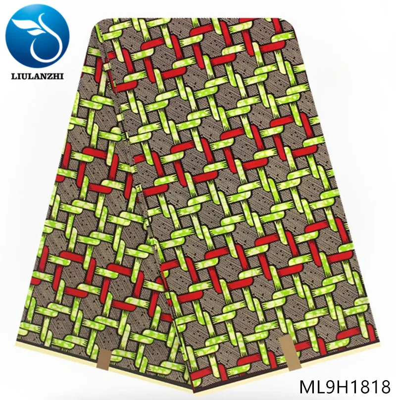 Воск liulanzhi африканская ткань Специальное предложение нигерийская настоящая восковая ткань хлопок батик ткань для женщин платье ML9H1790-ML9H1819 - Цвет: ML9H1818