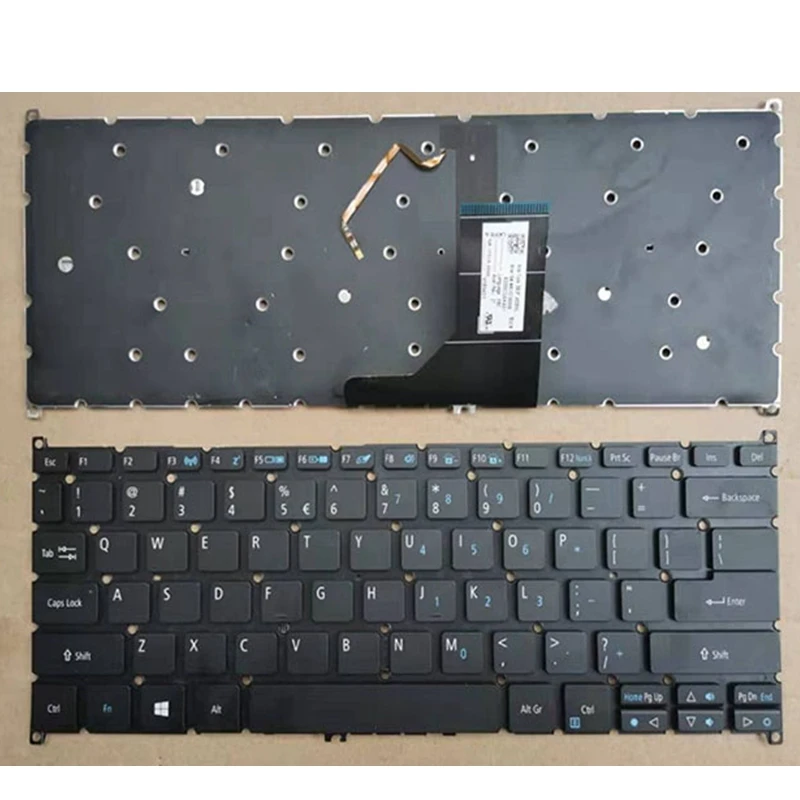 US Новинка для Acer Spin 5 SP513-51 SP513-51-39YZ SP513-51-50KL Женская Клавиатура для ноутбука с черной подсветкой