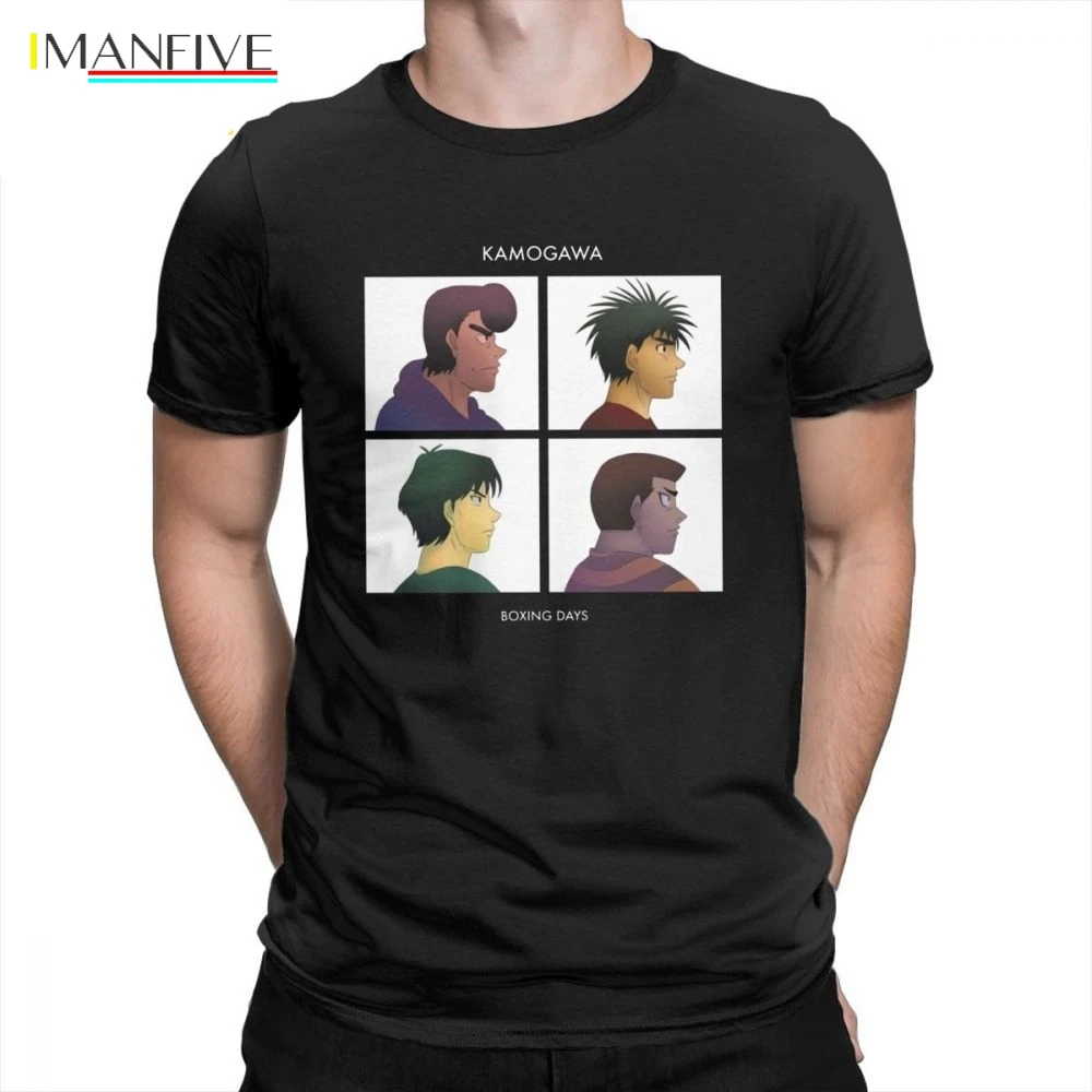 

Hajime No Ippo Demon Days T Shirts Short-Sleeved 100% Cotton T-Shirts Brand Tee Shirts Leisure Male Sport Boxing Plus Size