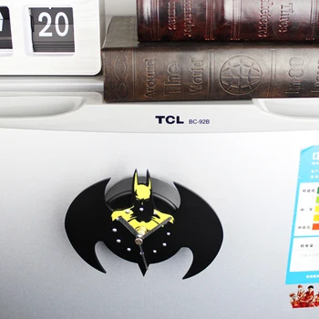 

Batman Kitchen Fridge Clock Mini Watch Creative Magnet Suction 4.3"