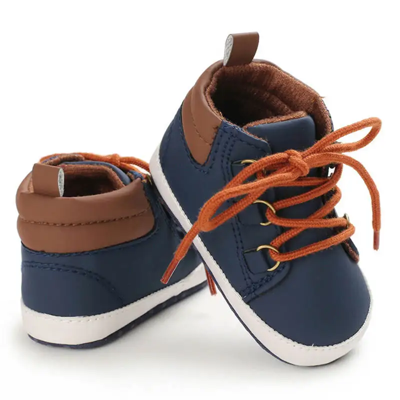 Детская обувь для мальчиков кеды ботиночки для малышей мягкие детские туфли для новорожденных Первые ходунки противоскользящие детские ботиночки Первые ходунки