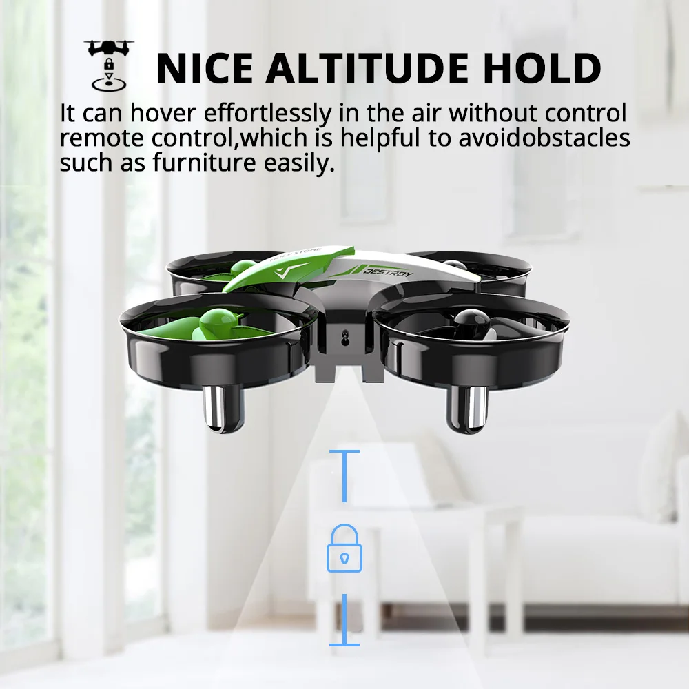 Holy Stone HS210 Mini Drone Kids Toy Infantil Drones Mini RC Quadrocopter Quadcopter Dron One Key Land Helicopter 50M Green Boy Holy Stone HS210 Mini Drone Kids Toy Infantil Drones Mini RC Quadrocopter Quadcopter Dron One Key Land Helicopter 50M Green Boy