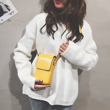 

INS Super Fire Oil Leather Mini Bag Female 2020 New Korean Style Simple Shoulder Bag Hong Kong Style Retro Messenger Bag
