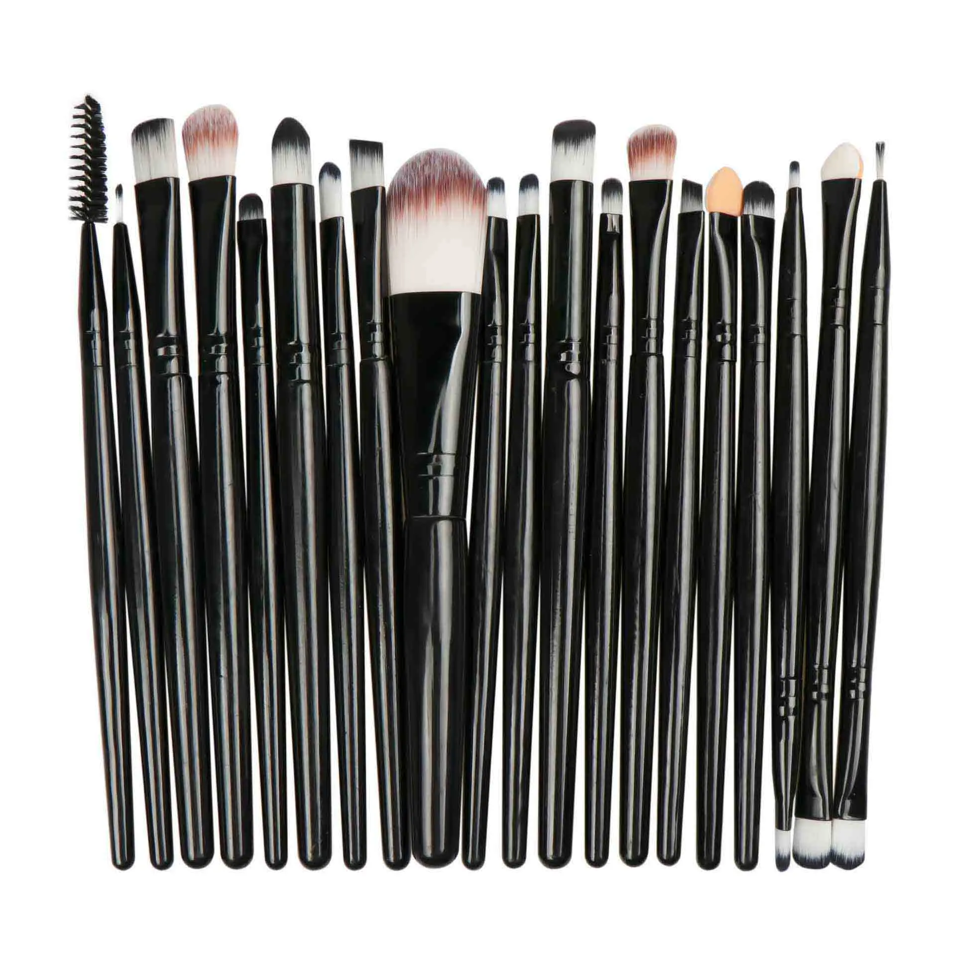 T21-20pcs Набор кистей для макияжа, 20 шт., набор кистей для бровей, кисть для нанесения основы, кисть для румян, кисть для пудры, растушевки теней, Кисть для макияжа, набор инструментов - Handle Color: T21-20pcs