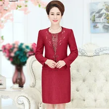 Женское облегающее платье-карандаш, костюмы, пиджак, комплект из 2 предметов, Офисная Женская одежда, осень-зима, официальная свадебная одежда для гостей размера плюс