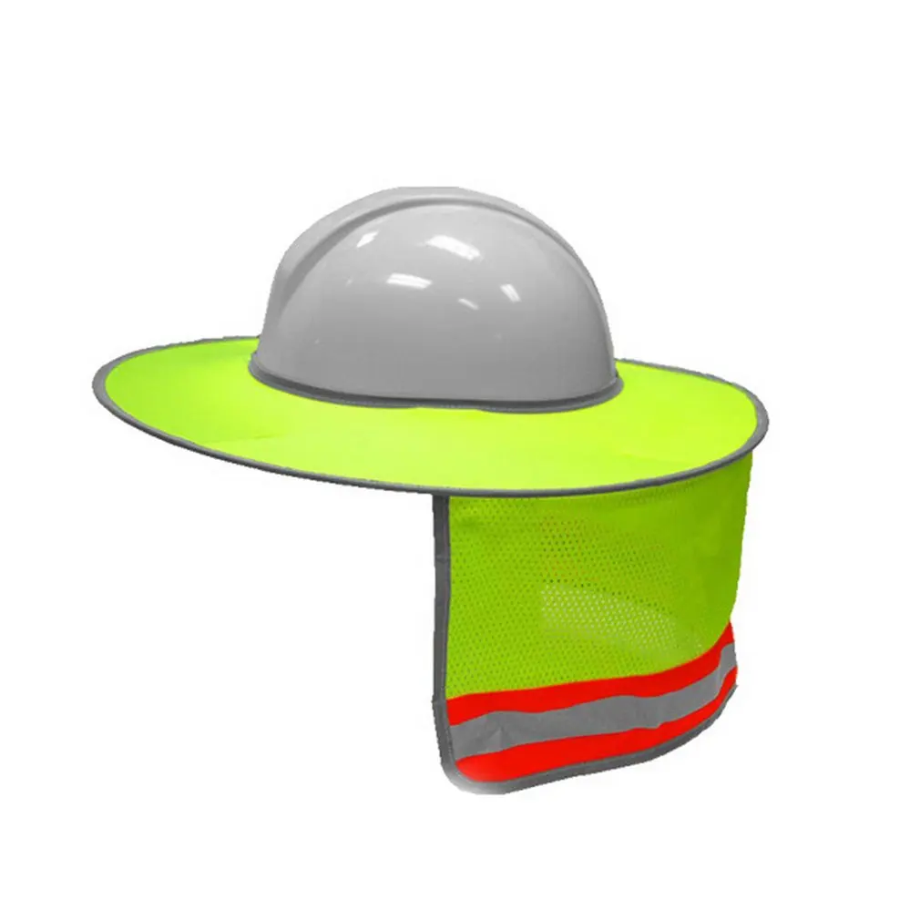 Новая жесткая шляпа солнцезащитный козырек для шеи Защита от солнца со светоотражающей полоской и высокой вязкостью Сетчатый Дизайн для твердых шапок/шлема - Цвет: 1