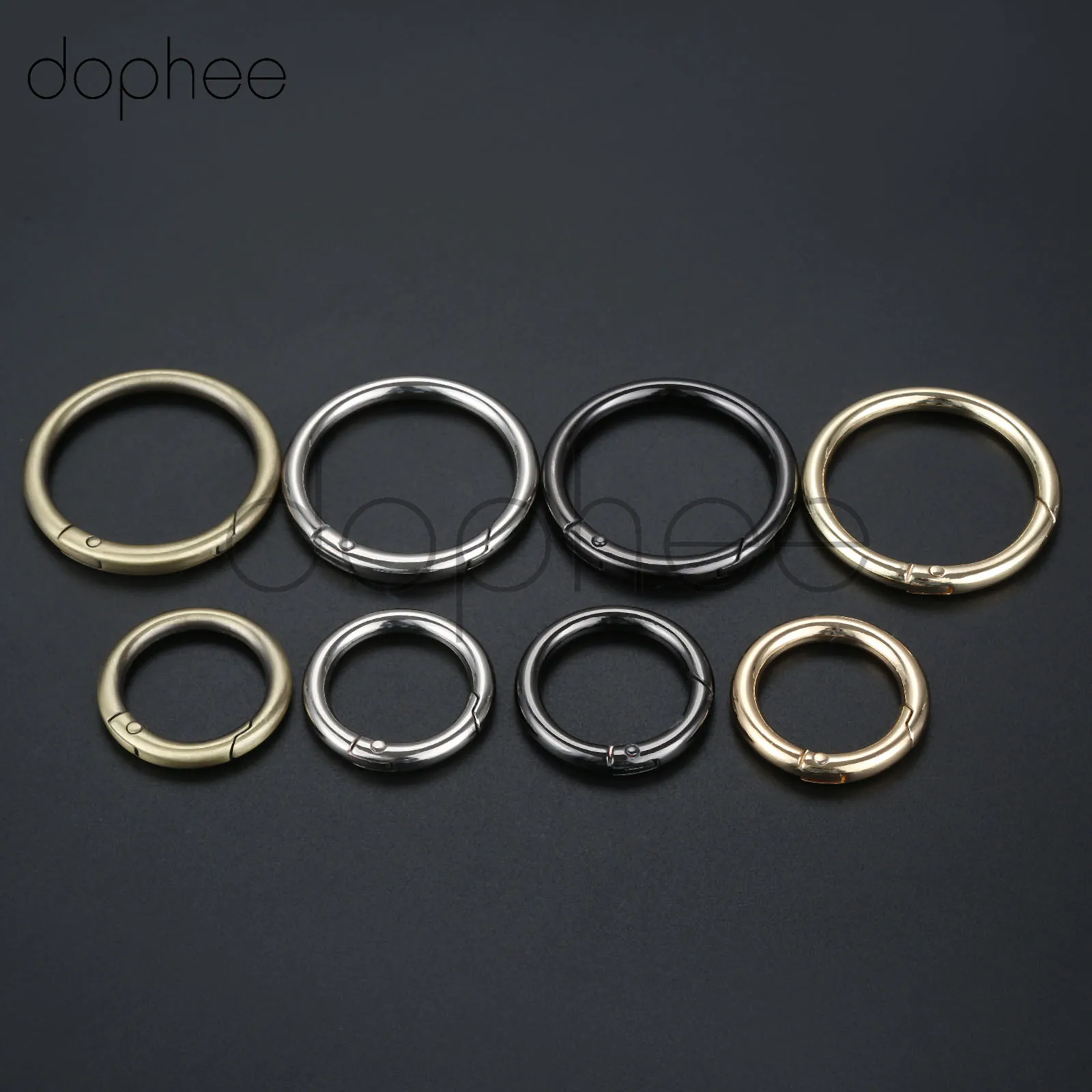 Dophee 1 шт. открывающийся кольцо для ключей кожаный ремешок сумки ремень пряжка