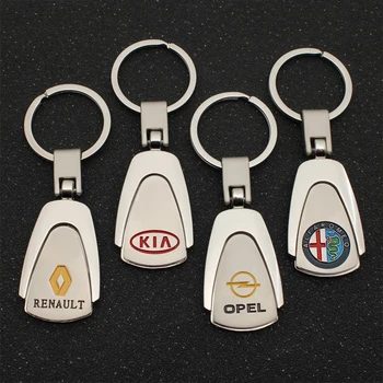 

3D Metal alloy Car Styling Keychain Key Chain Key Rings For Peugeot Volkswagen Hyundai Subaru SUZUKI Volvo Mazda kia Accessories