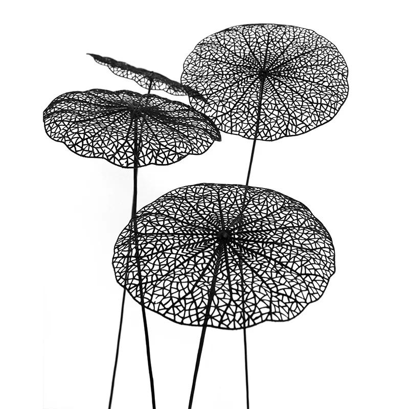 

1pcs 55cm Artificial plastic Lotus leaf DIY Match Dried flower wedding decoration for home party office decorative flowers