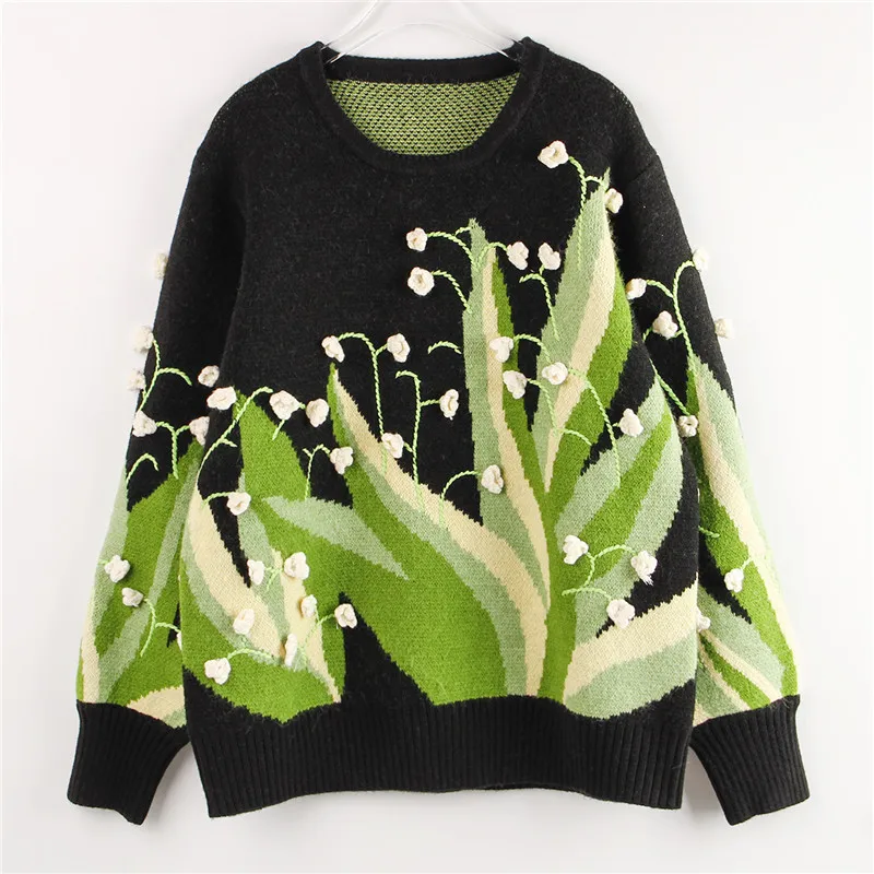 2020 Thick Winter Sweater Women 3D Bell Orchidl