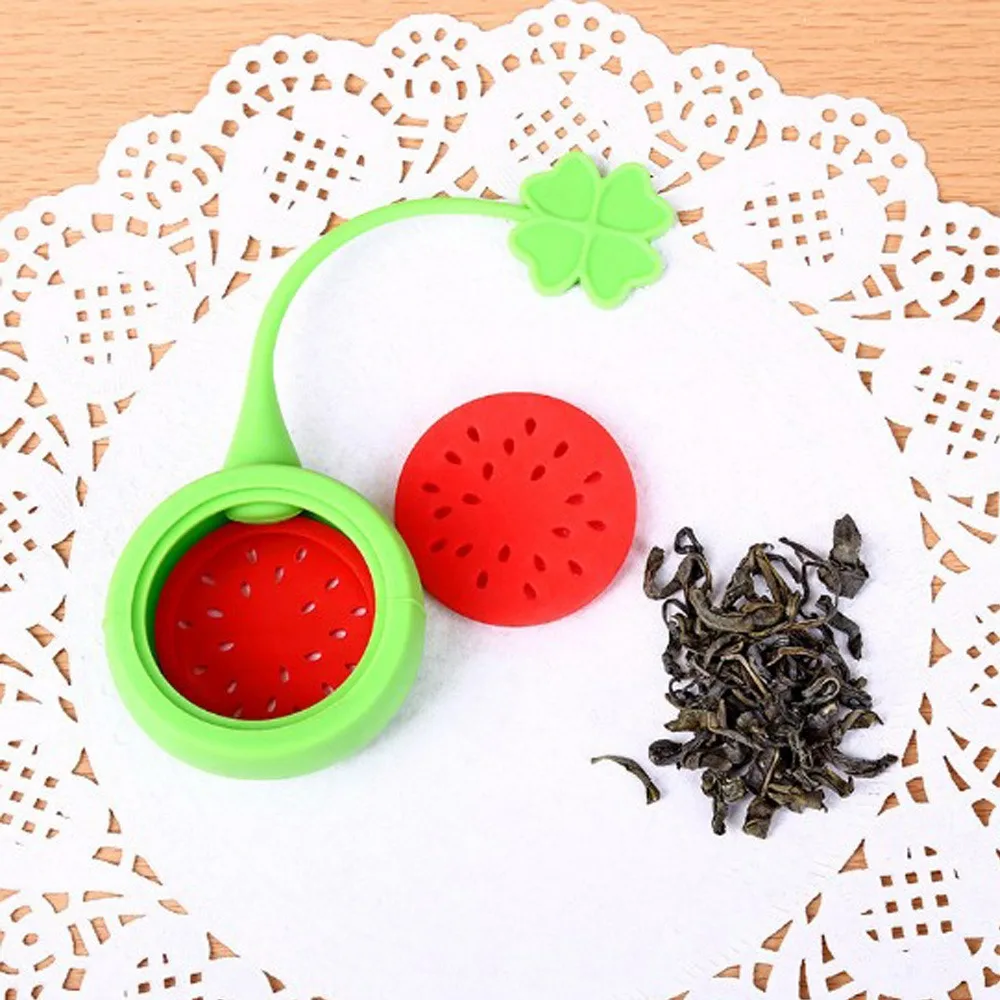

1pc Creative Silicone Tea Strainer Watermelon/Sunflower/Dragon Fruit Shape Tea Infuser Tea Bag Teapot Accessory Kitchen Supplies
