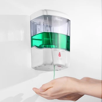 

700ml Capacity Automatic Soap Dispenser Touchless Sensor Hand Sanitizer Detergent Dispenser Wall Mounted For Bathroom Kitchen