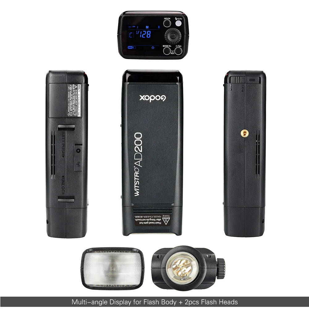 Godox AD200 карманная вспышка+ триггер для вспышки комплект мини ttl Speedlite X2T-C E-ttl II беспроводной триггер передатчик для Canon DSLR камеры