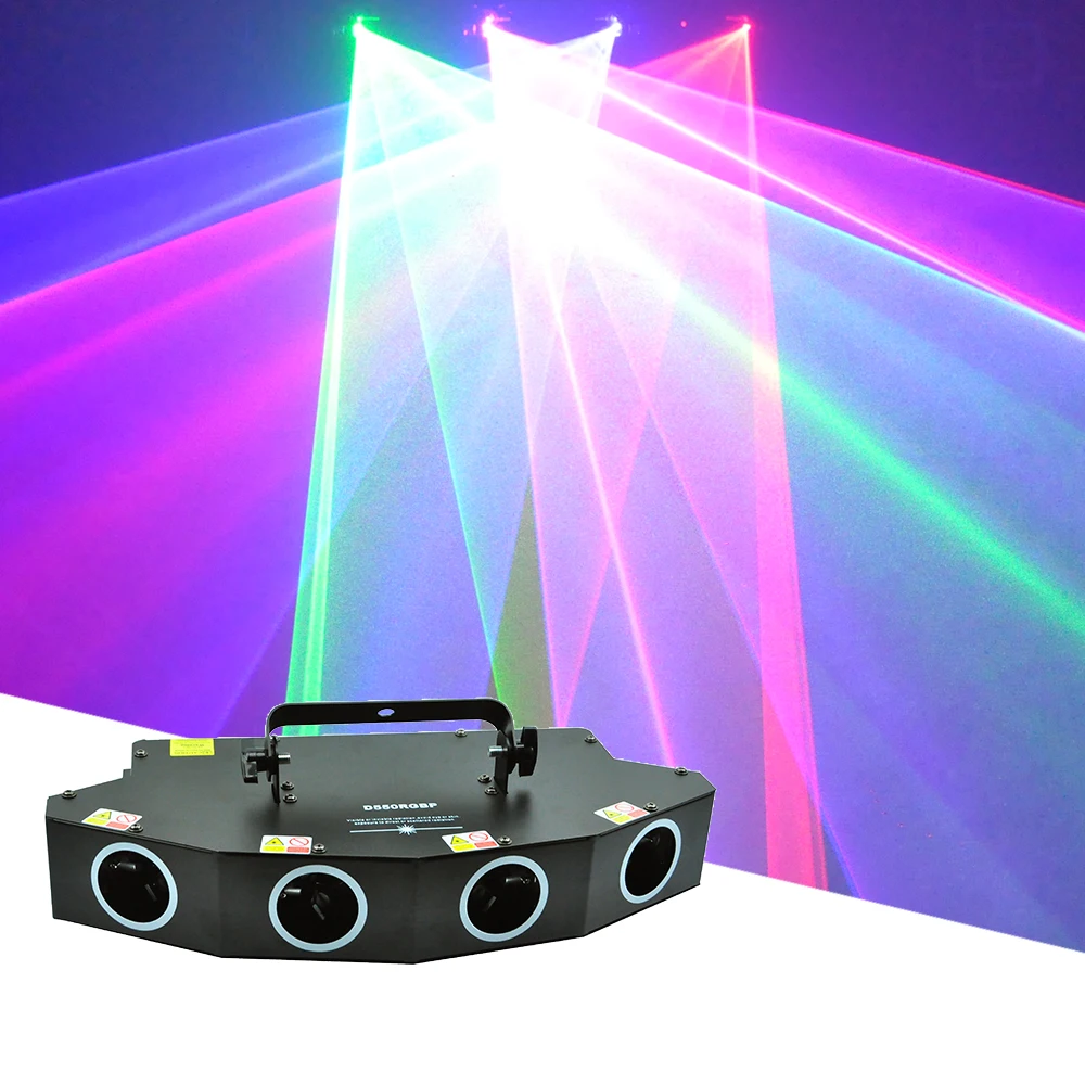 

4 глаза RGBP узоры, лазерный луч, фонарь для сцены DMX512, полноцветные узоры, эффекты проектора, освещение для свадьбы