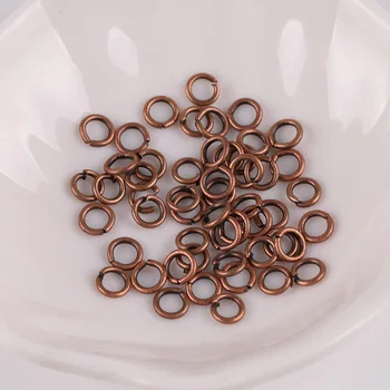 

diy jewelry material accessories red copper open circle single ring 100pcs