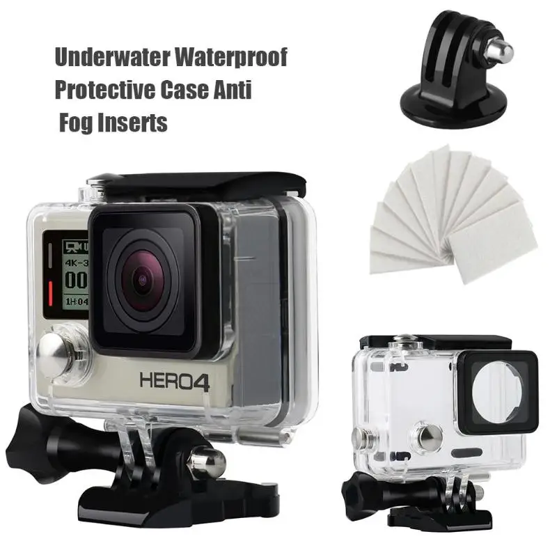 Для GoPro Hero 34567 подводный водонепроницаемый защитный чехол противотуманные вставки для дайвинга защитный чехол для камеры сушильные вставки