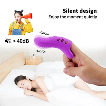Finger Vibrator Lesbian Erotic Products Clitoral G-spot Stimulator Silicone Dildo Female Masturbation Tool Sex Toys for Couples 5