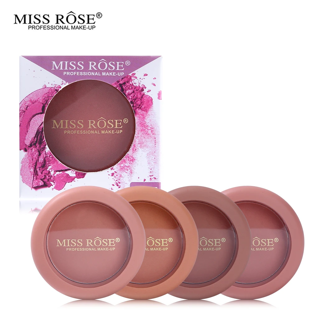 Палитра румян Miss Rose для лица матовый макияж румяна контурная палитра водостойкий
