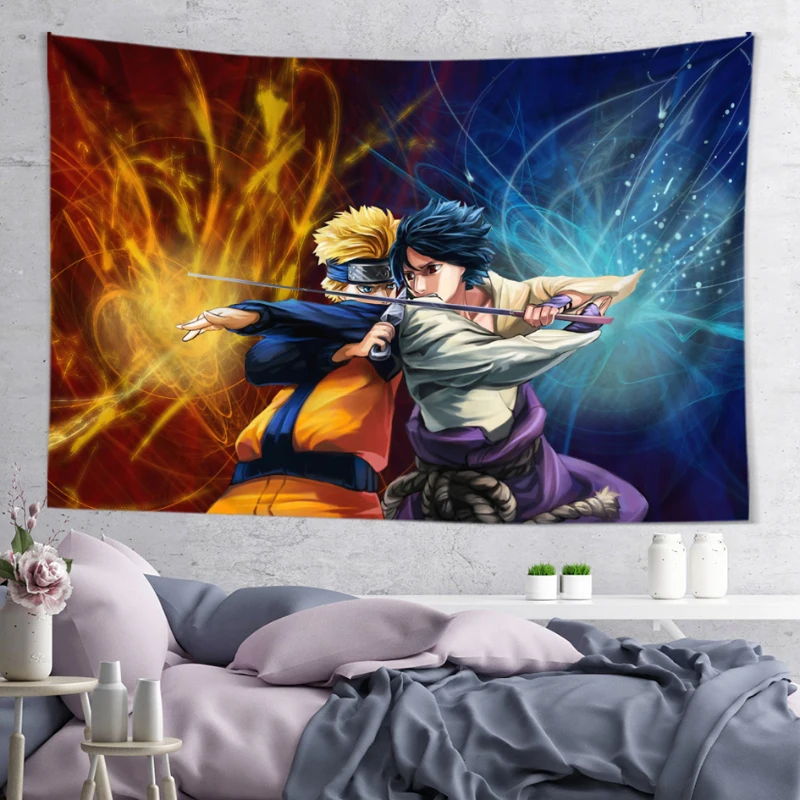 Japanese Print Yoga Throw Beach Towel Mandala One Piece Hanging Cloth Style Cartoon Anime Tapestry Decorative Large Background | Дом и сад