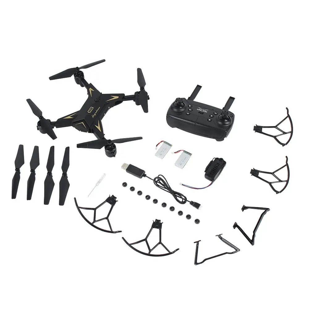 black 3B 1080P RC вертолет KY601S Профессиональный Дрон с камерой HD 1080P wifi FPV Квадрокоптер Дрон игрушки для детей 15 минут время игры - Цвет: black 3B 1080P