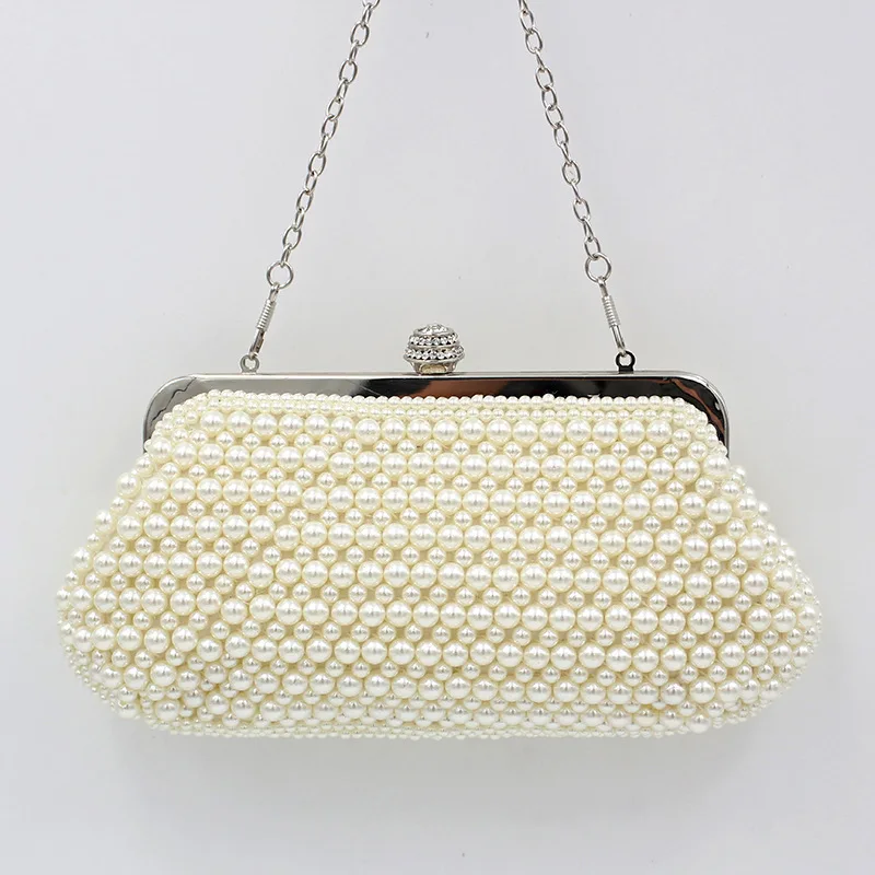 

Pearl Evening Bag Entirely Handmade WOMEN'S Handbag Quality-Evening Bag Formal Dress Beaded Bag