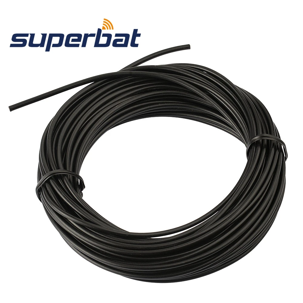 Superbat 15.24m RF Coaxial Cable Adapter Connector M17/119-RG174 50 Feet Coax Cable for Electronic Components Market
