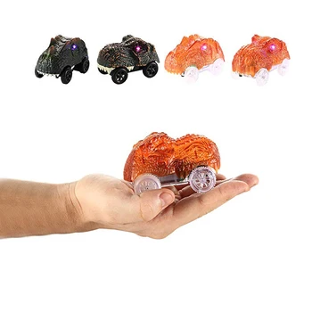 

Dinosaur Track Cars Compatible with Magic Tracks and Neo Tracks Light Up Racing Track Accessories with 3 Flashing LED Lights