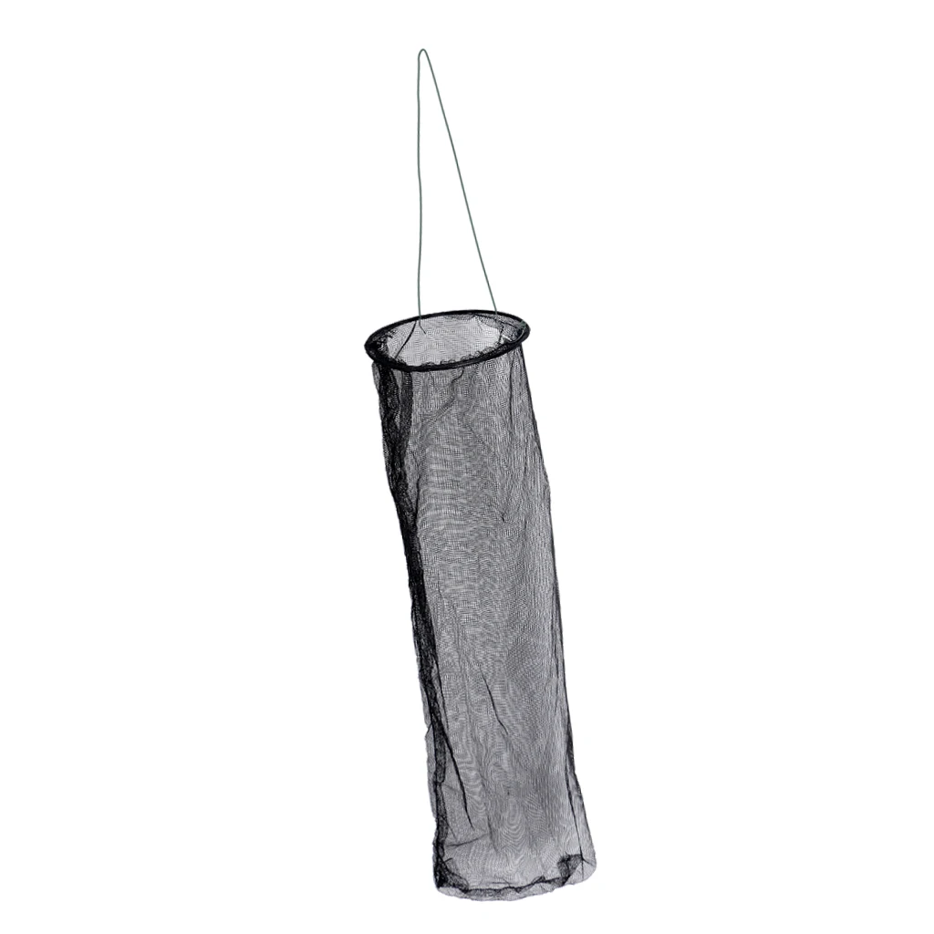 Nylon Foldable Fishing Cage Steel Wire Shrimp Crab Fish Keep Net Trap Basket River Lake Pond Fish Trap Net