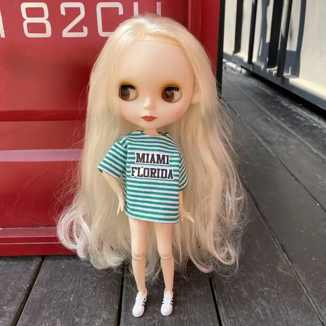 Neo Blyth Doll NBL Customized Shiny Face,1/6 BJD Dolls Ball Jointed Doll Blyth for Girl, Toys for Children Girl 5