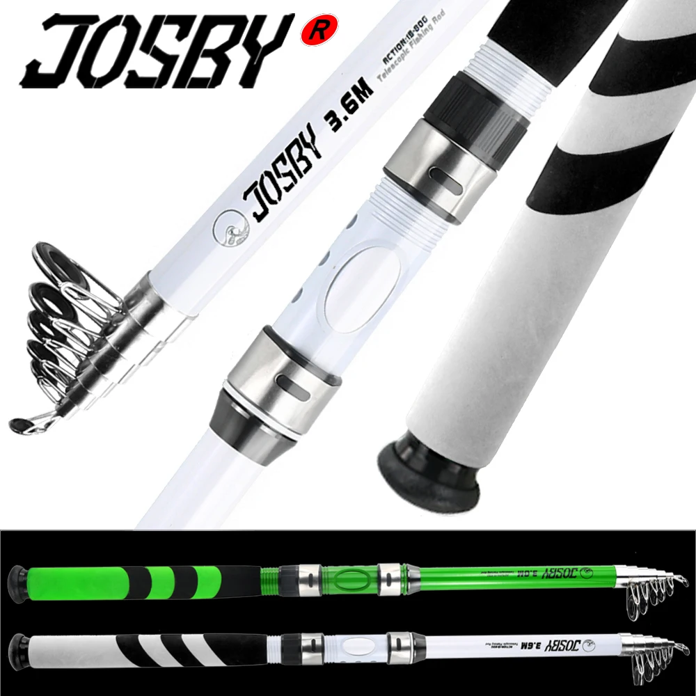 JOSBY карбоновая телескопическая удочка для морской рыбалки портативное