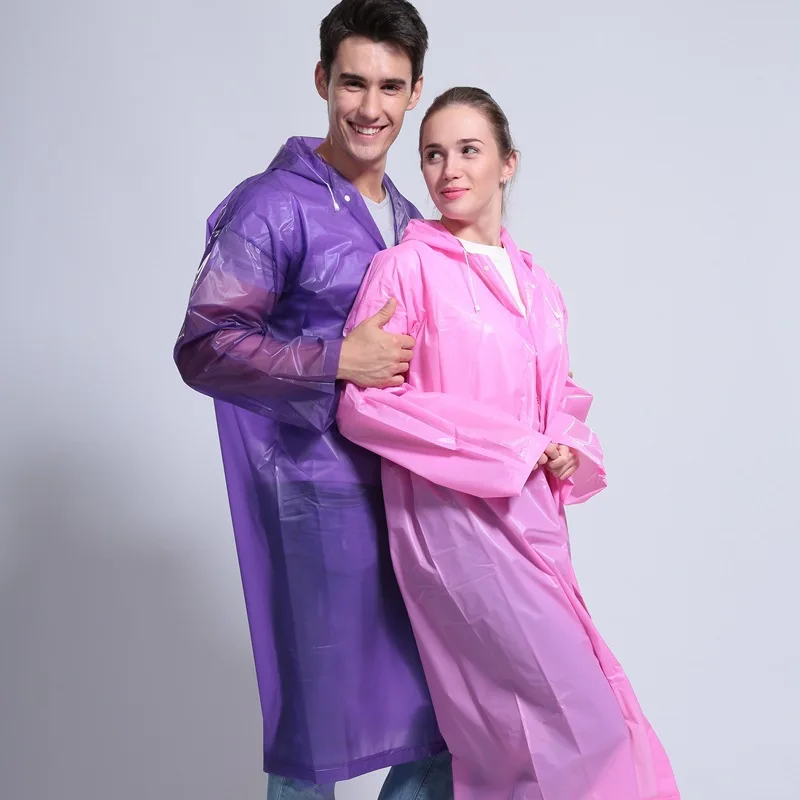 Li Wang Fei Disposable PEVA Thick Conjoined Raincoat Yiwu Manufacturers Direct Selling Tourism Households