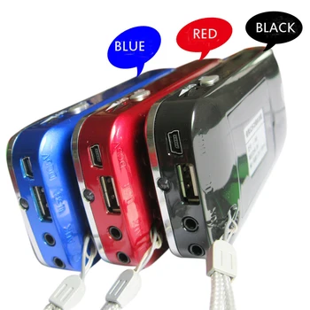 

Y-501 FM Radio Portable Digital Audio Music Player Speaker LED Flashlight Support TF CardBX 100% New Brand High Quality