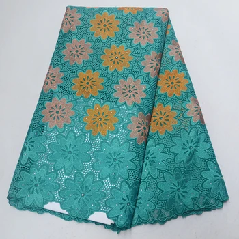 

New bridal African polish Dubai cotton Austria dry lace fabrics high quality 2020 Nigerian Kano Swiss voile laces in Switzerland