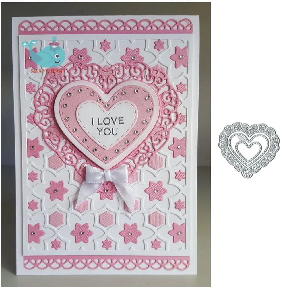 

hearts shape Metal Cutting Dies Stencil For DIY Scrapbooking Paper Card Decorative Craft Embossing Die Cuts New 2019