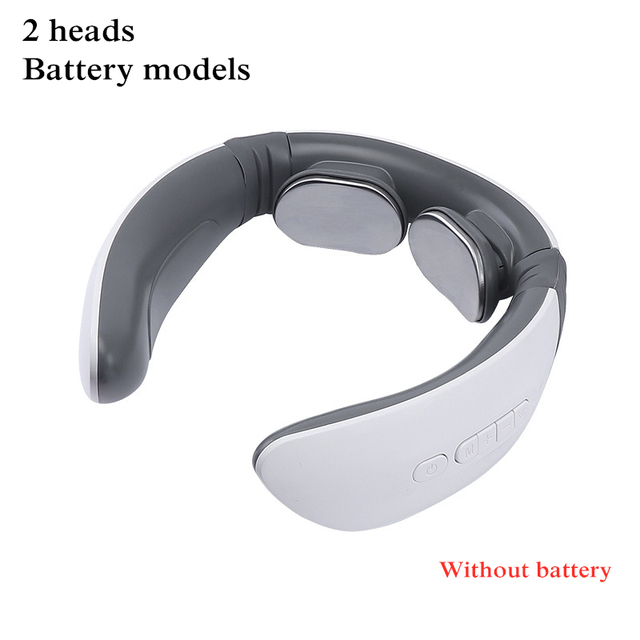 4 Massage Heads Neck Massager Hot Compress Pulse Kneading Shoulder Massager Deep Tissue Pain Relieve Fatigue Office