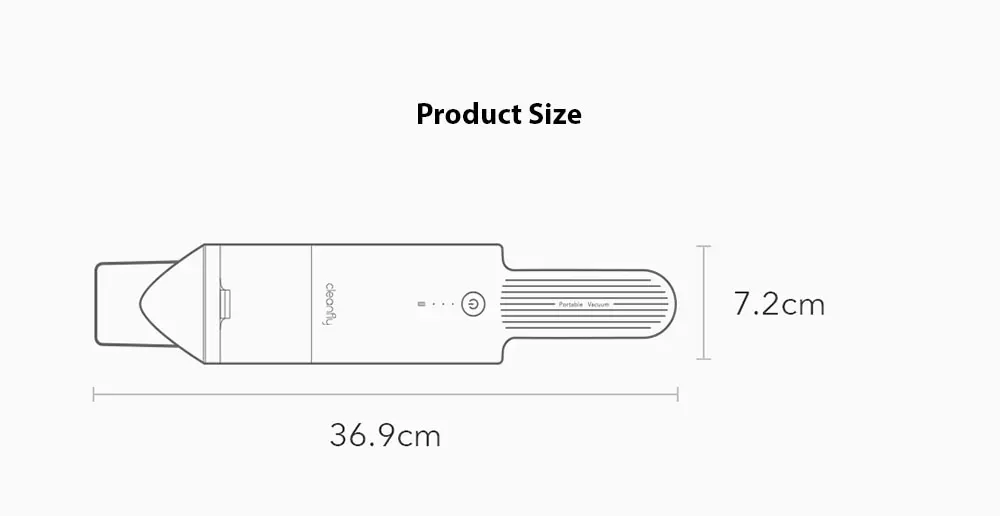 Handheld Vacuum Cleaner FV2 size