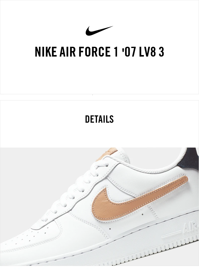 Nike Air Force 1 '07 LV8 3 Мужская обувь для скейтбординга оригинальные износостойкие уличные спортивные кроссовки# CT2253