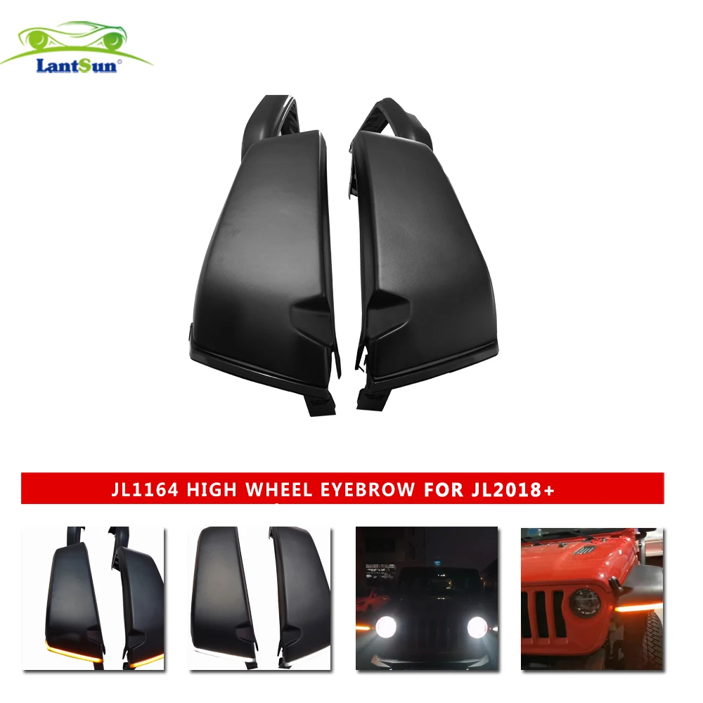 

JL1164 car fender flare with led lights JL1164 For Jeep JL wrangler accessories 2018+ LANTSUN