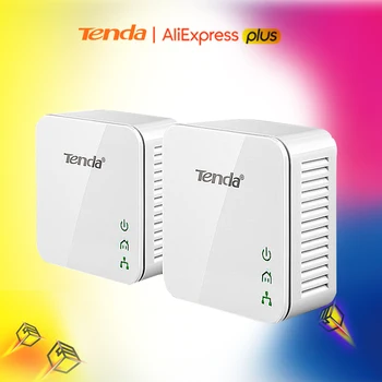

2PCS Tenda P202 200Mbps PowerLine Ethernet Adapter,PLC adapter, Wireless Wifi Router Partner, Plug and Play,Easy to set up