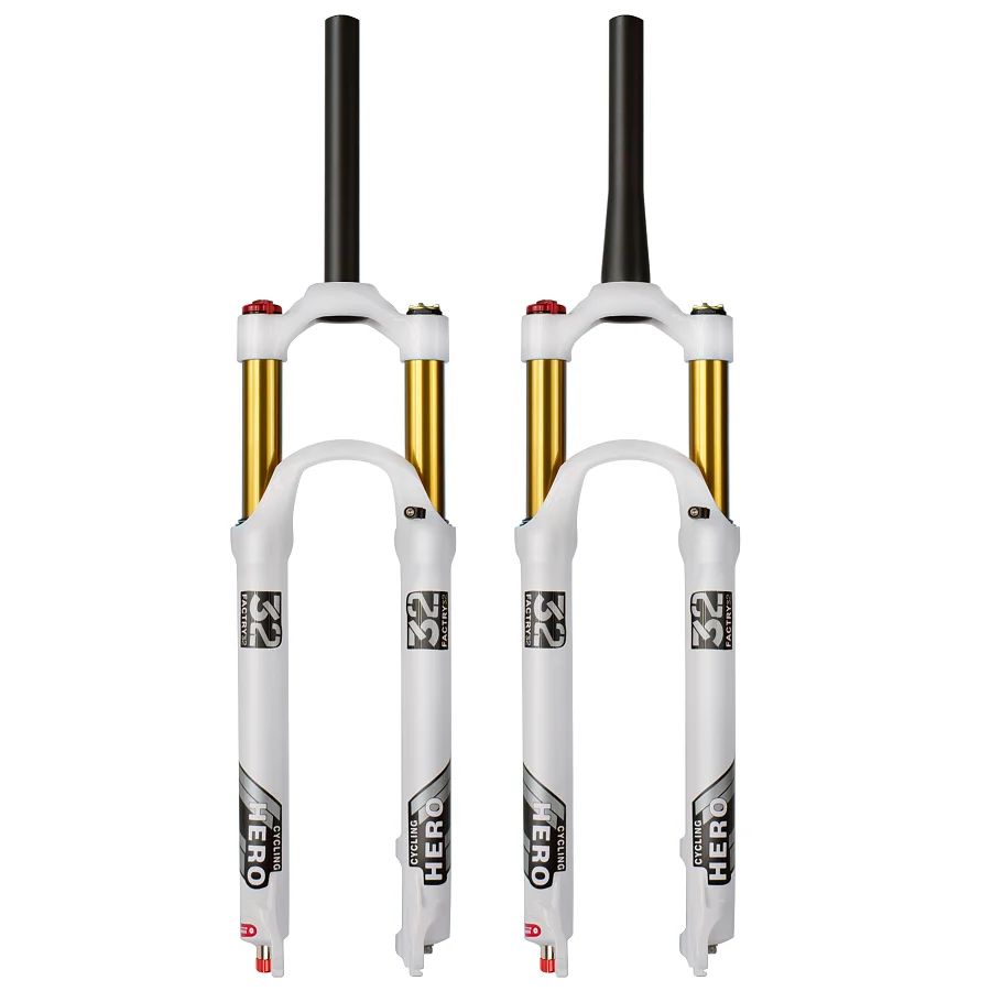 

Front Fork Magnesium Alloy MTB Bicycle Fork Supension Air 26/27.5/ 29er Mountain Bike Fork Lockout for A Bicycle Accessories