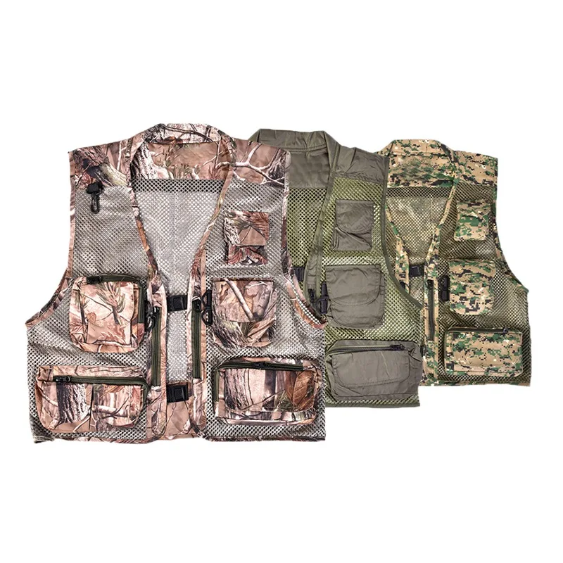 

Beach Outdoor Life Vest Fishing Vests Multi Pocket Lightweight Super Breathable Mesh Jacket For Fishing Swimming Sportswear