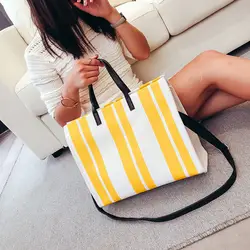 2019 женская сумка с контрастными полосками на одно плечо, квадратная сумка, модная сумка-тоут